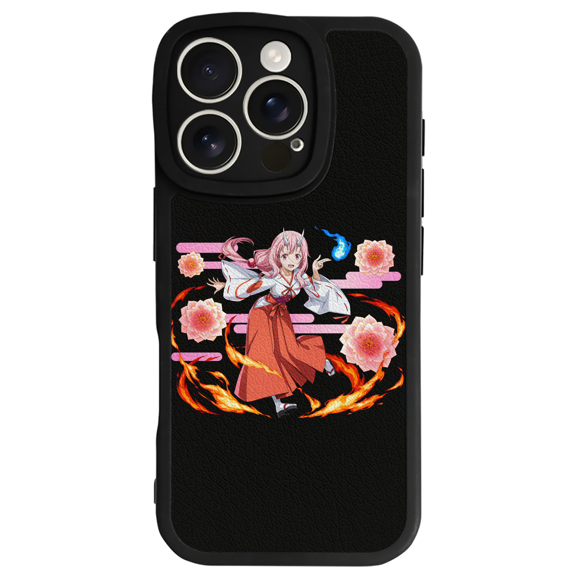 （画像用） 転スラ Regarding Reincarnated to Slime 【iPhone 16シリーズ対応】シリコンスマホケース（レザー調） 材質：シリコン